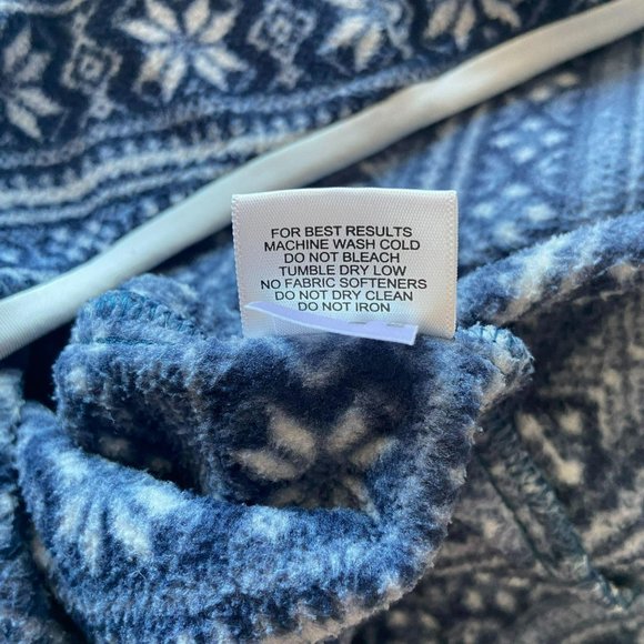 Peter Millar Warmth Blue White Snowflake 1/4 Zip L - Picture 7 of 7